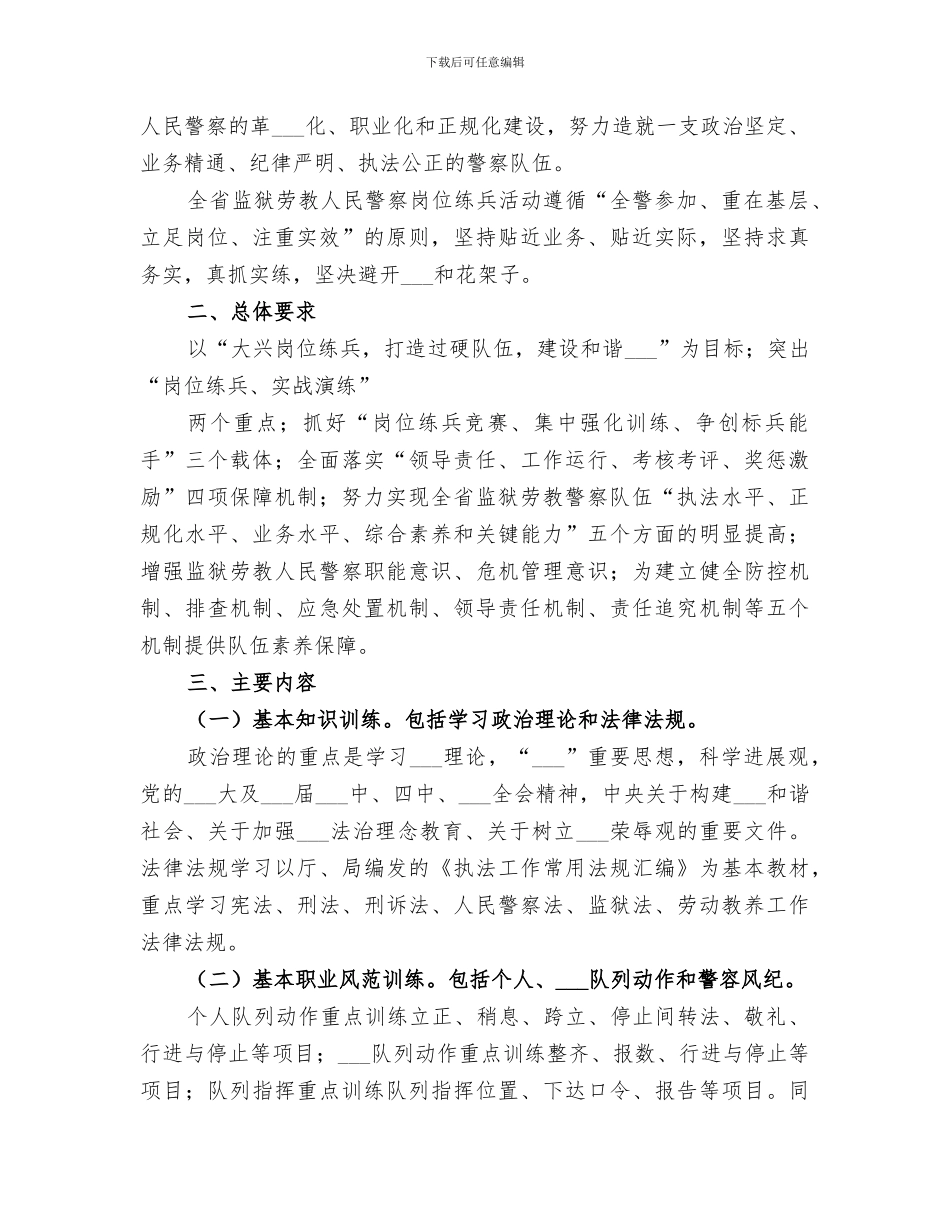 2024年监狱系统岗位练兵总结_第2页