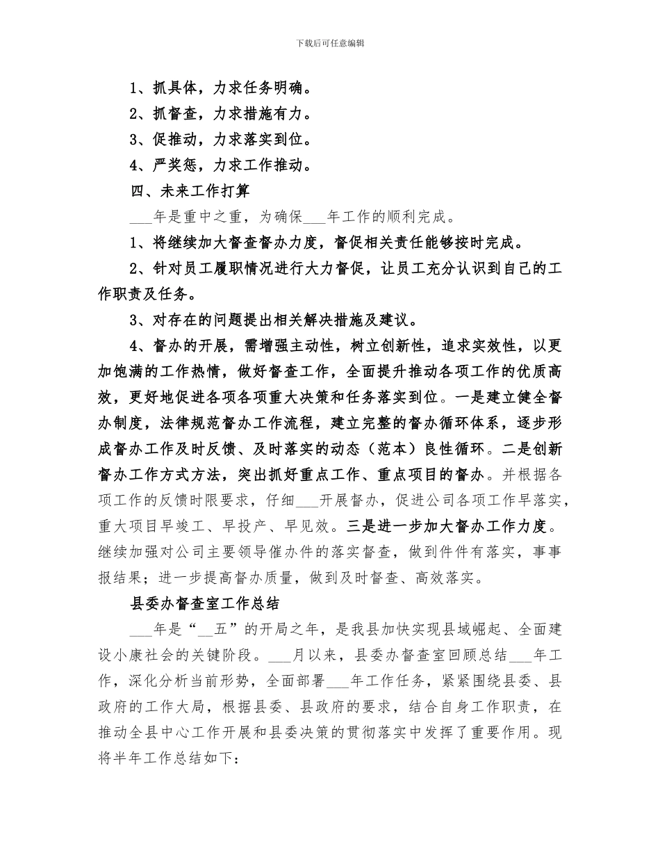 2024年督查办年终工作总结_第2页