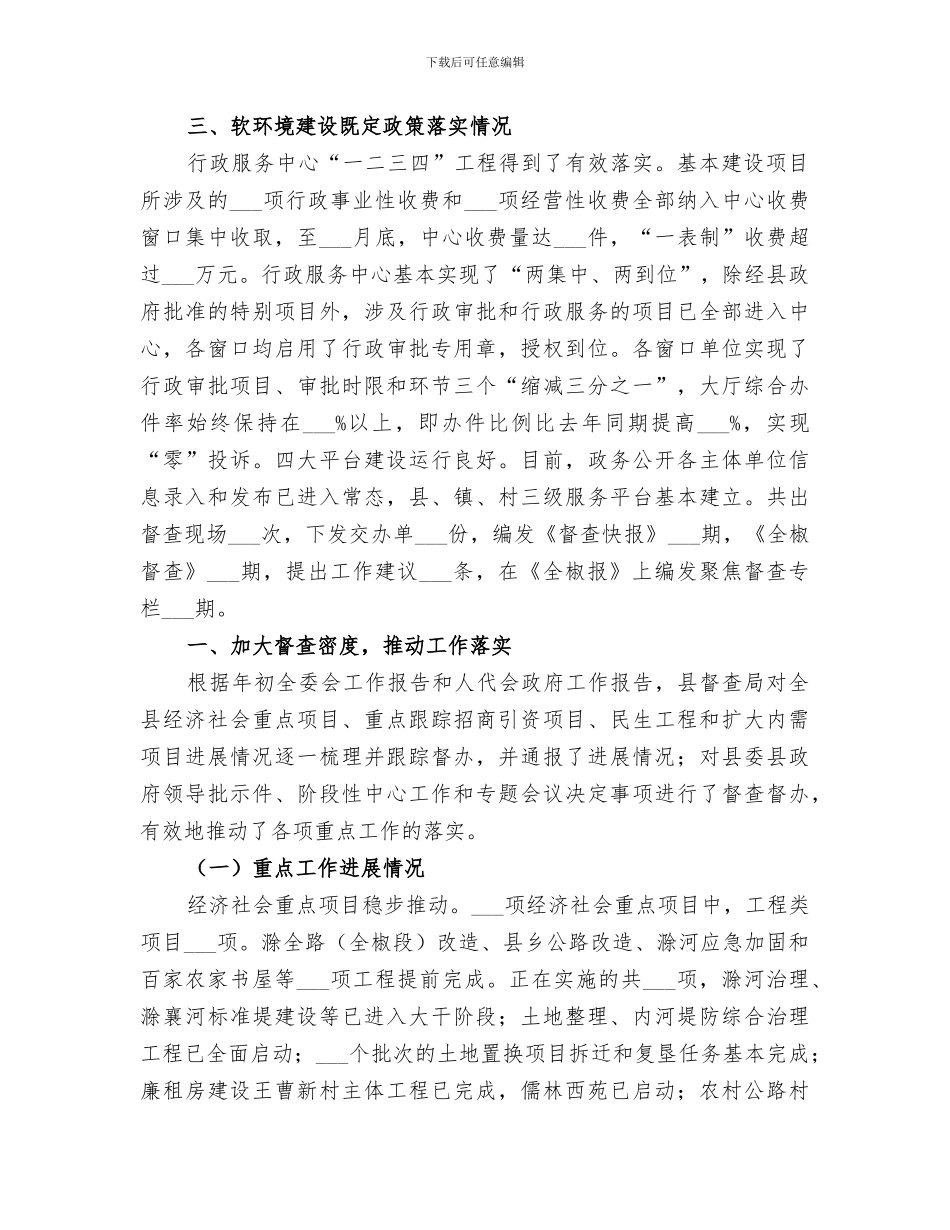 2024年督查月度工作总结_第3页