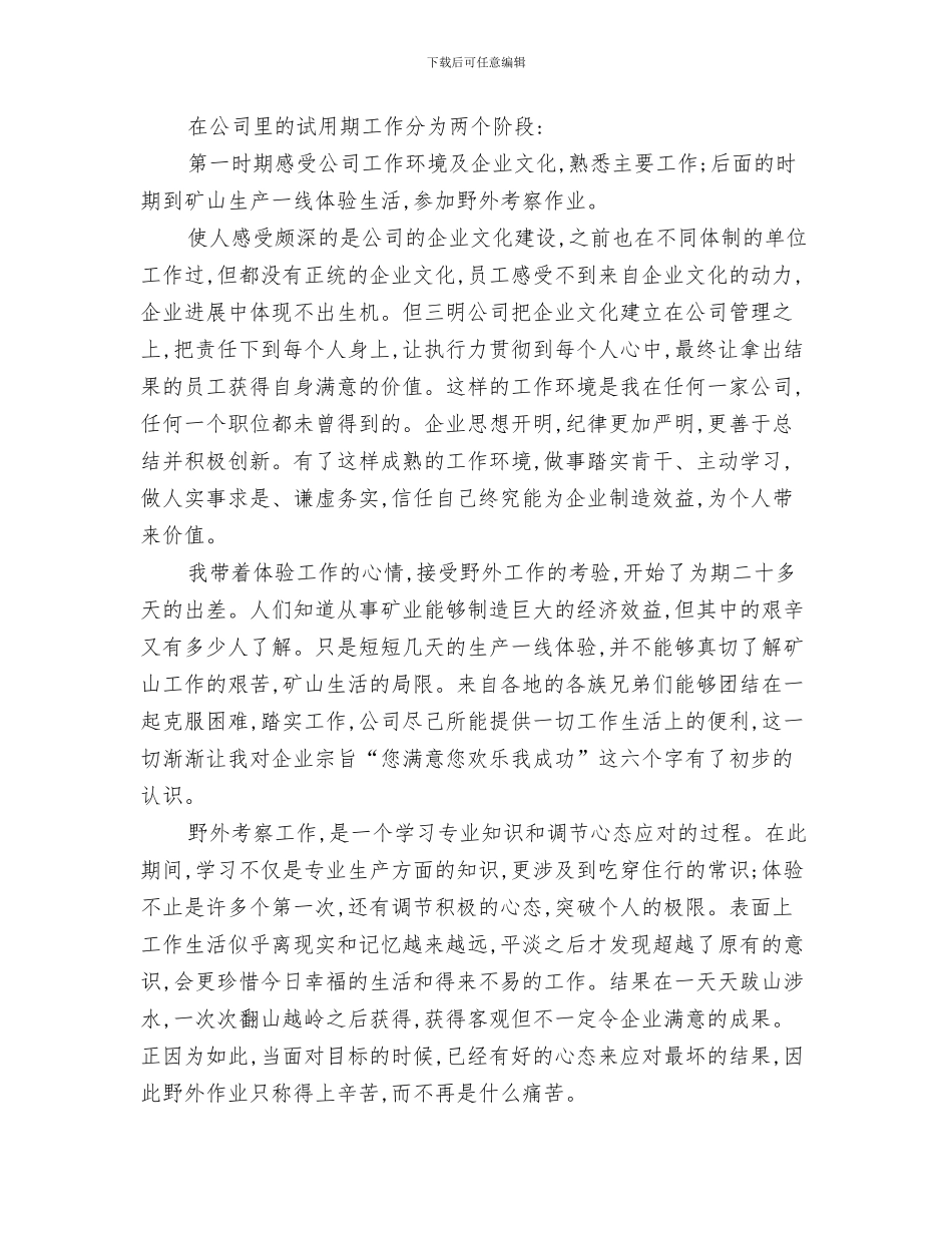 2024年矿业公司投资管理科上半年工作总结_第3页