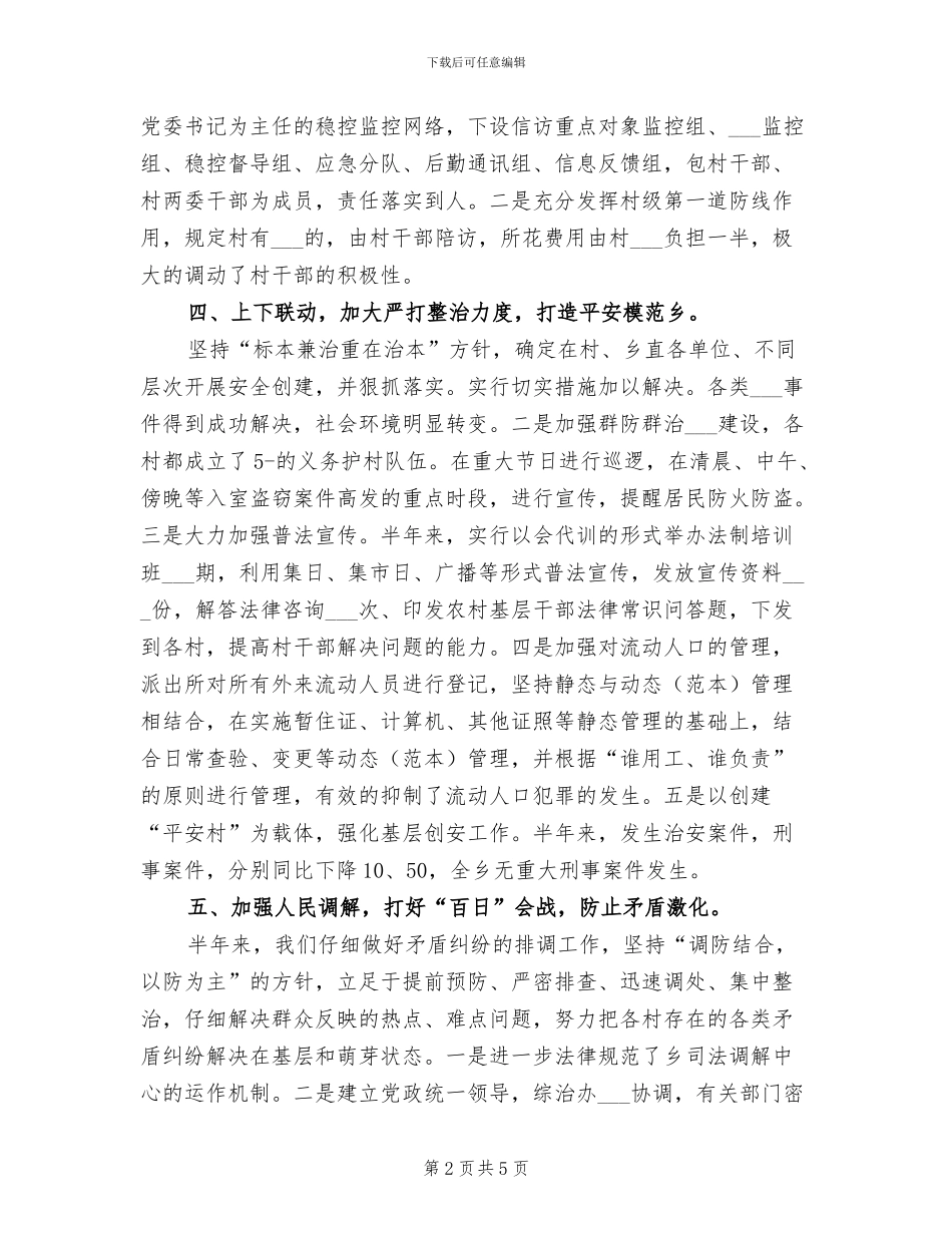 2024年社会治安监管半年总结_第2页