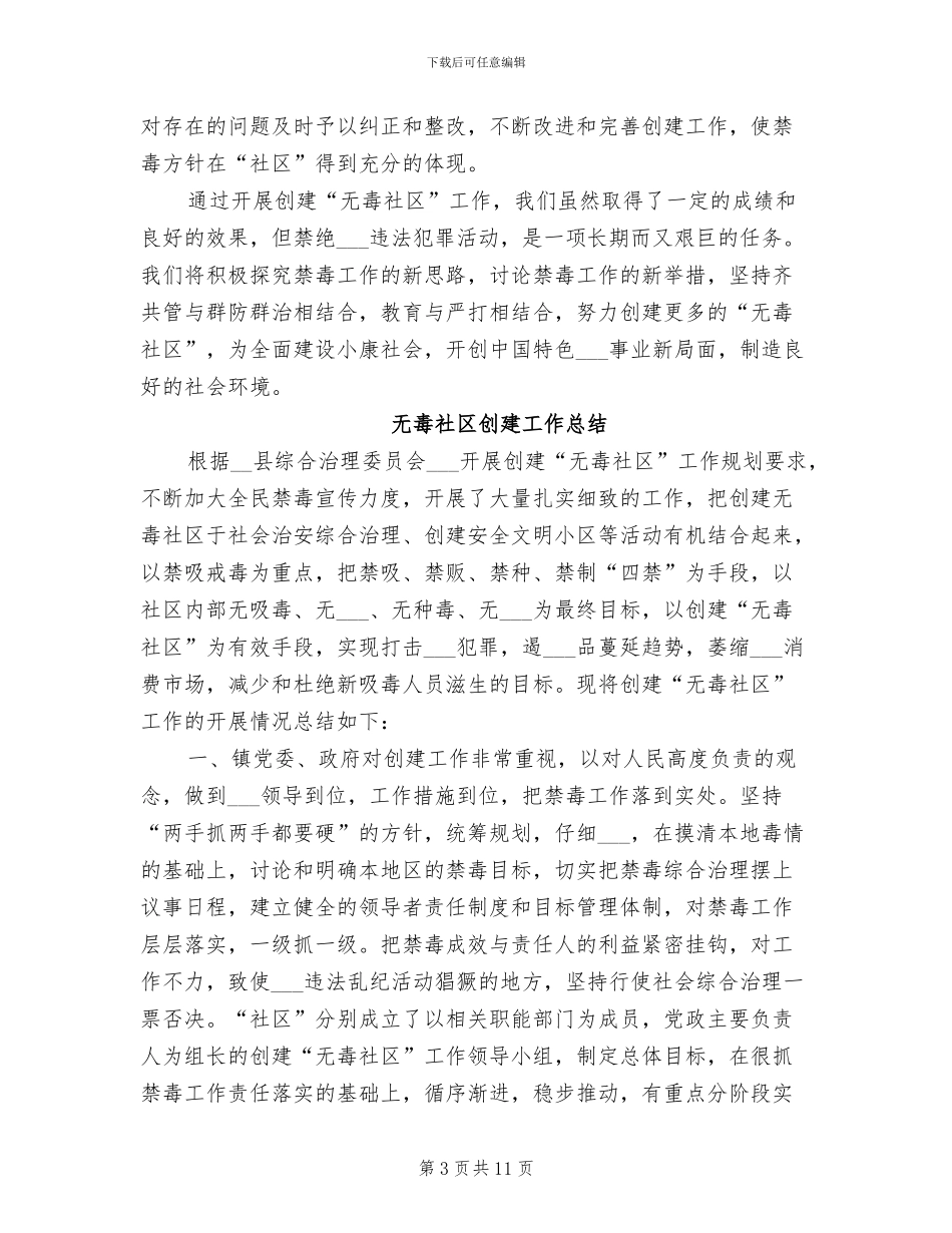 2024年社区创建工作总结_第3页
