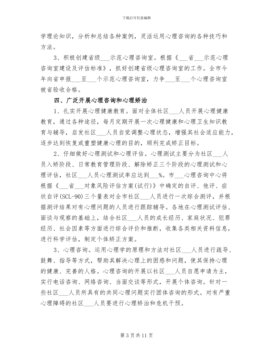 2024年社区心理咨询工作总结_第3页