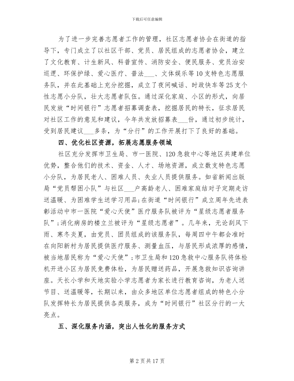 2024年社区志愿者工作总结_第2页