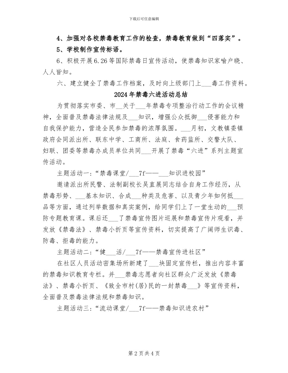 2024年禁毒个人总结范文_第2页