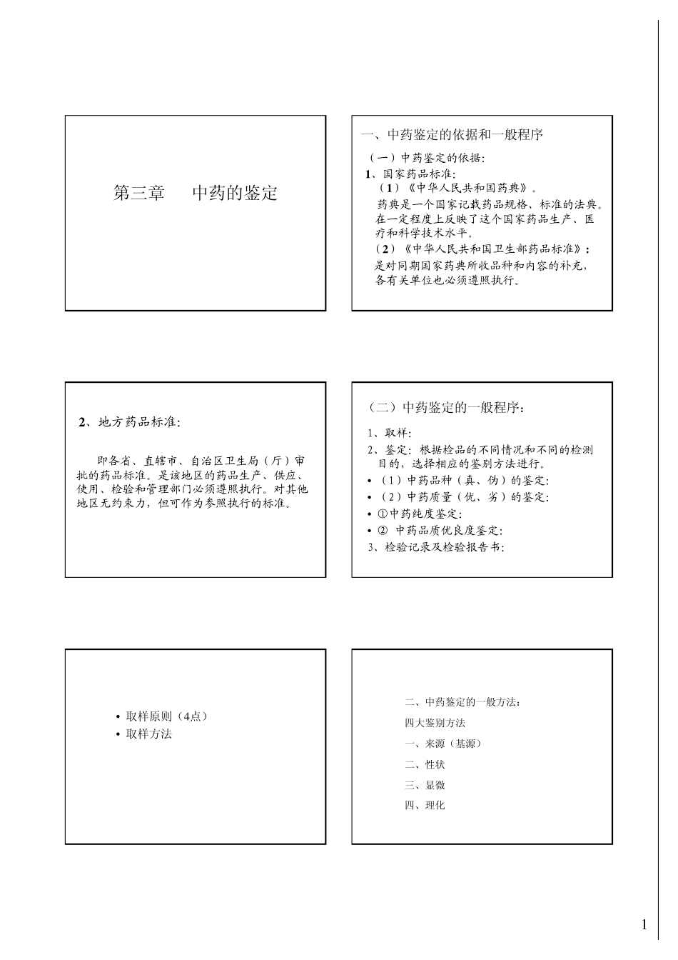 第三章中药的鉴定_第1页