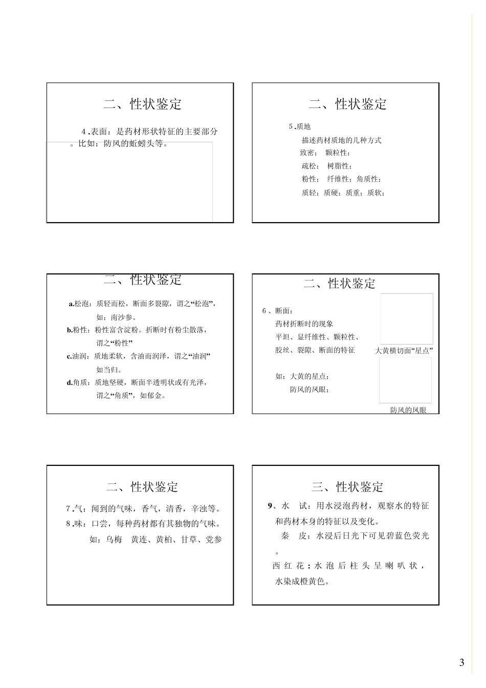 第三章中药的鉴定_第3页