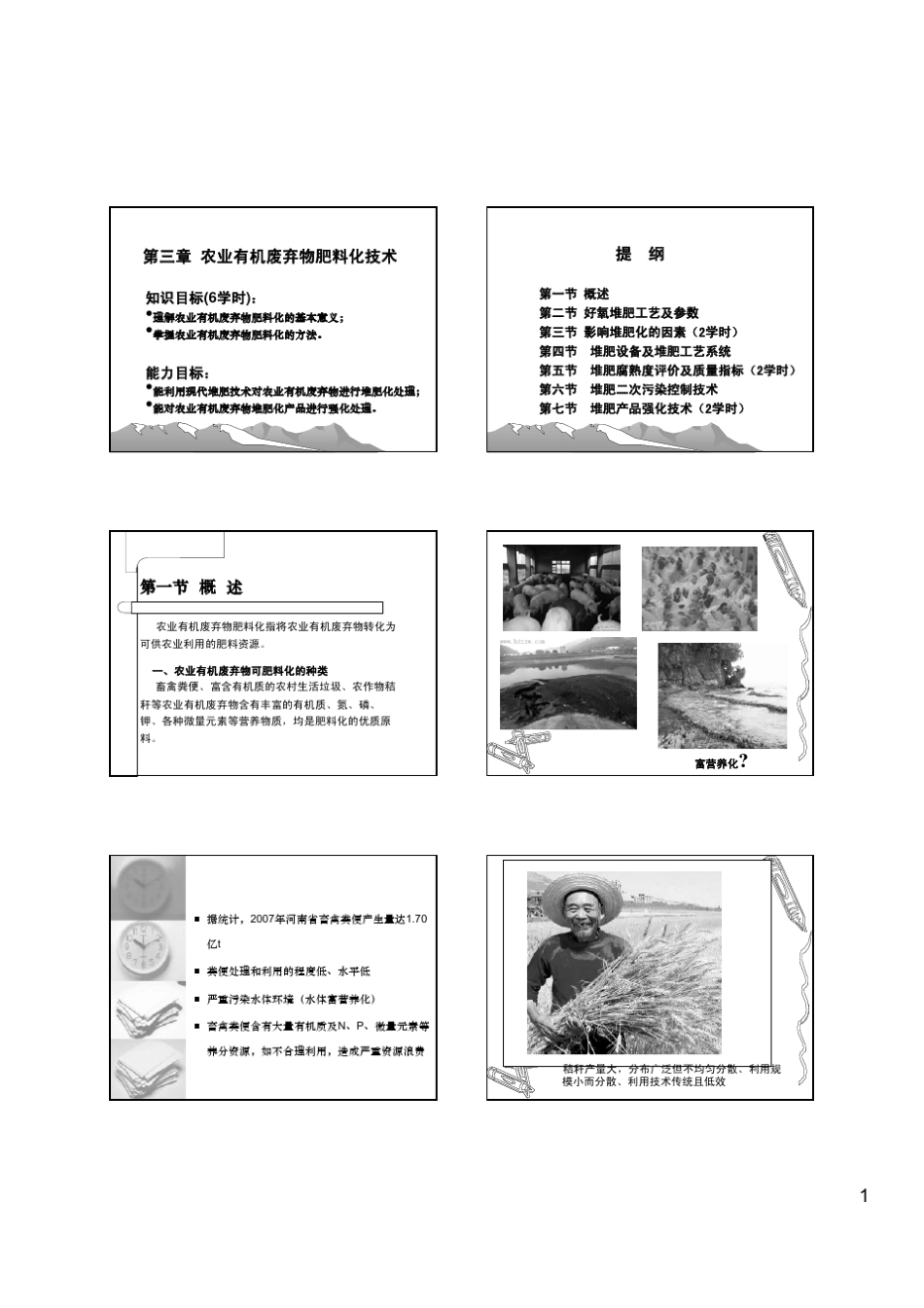 第三章农业有机废弃物肥料化技术_第1页