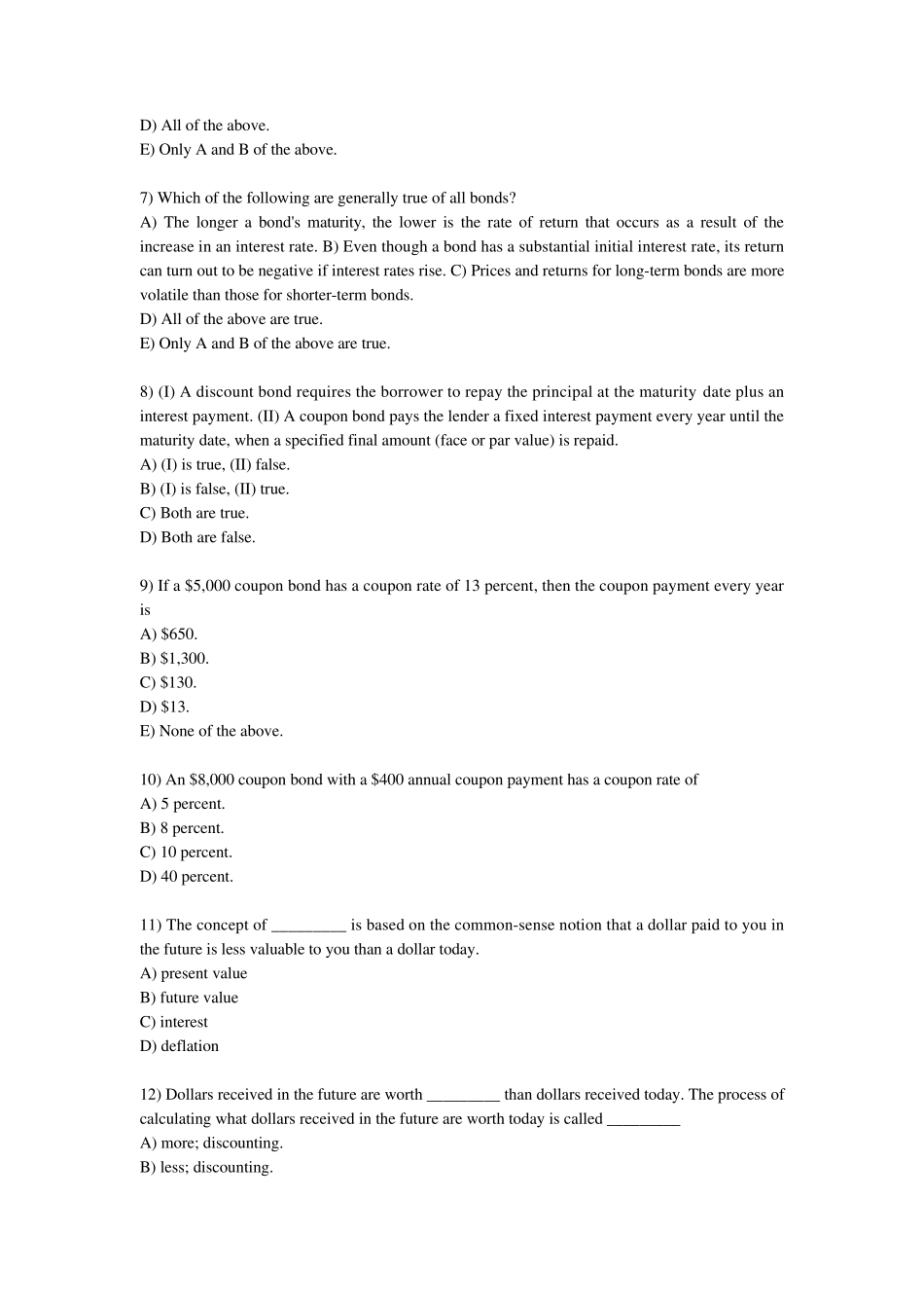 第三章利率与估值(英文习题及答案)_第2页