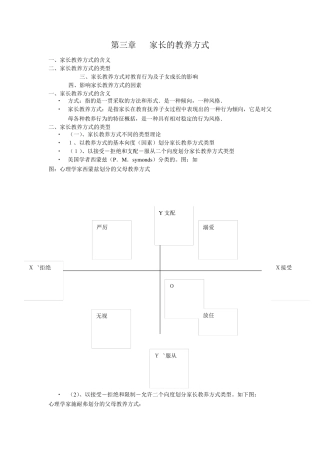 第三章家长的教养方式