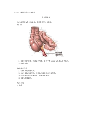 第三章病例分析——急腹症