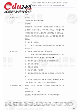 第三节、财政转移支付制度