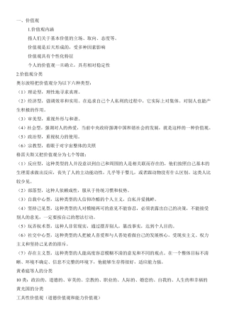 第三讲认识自我——职业价值观