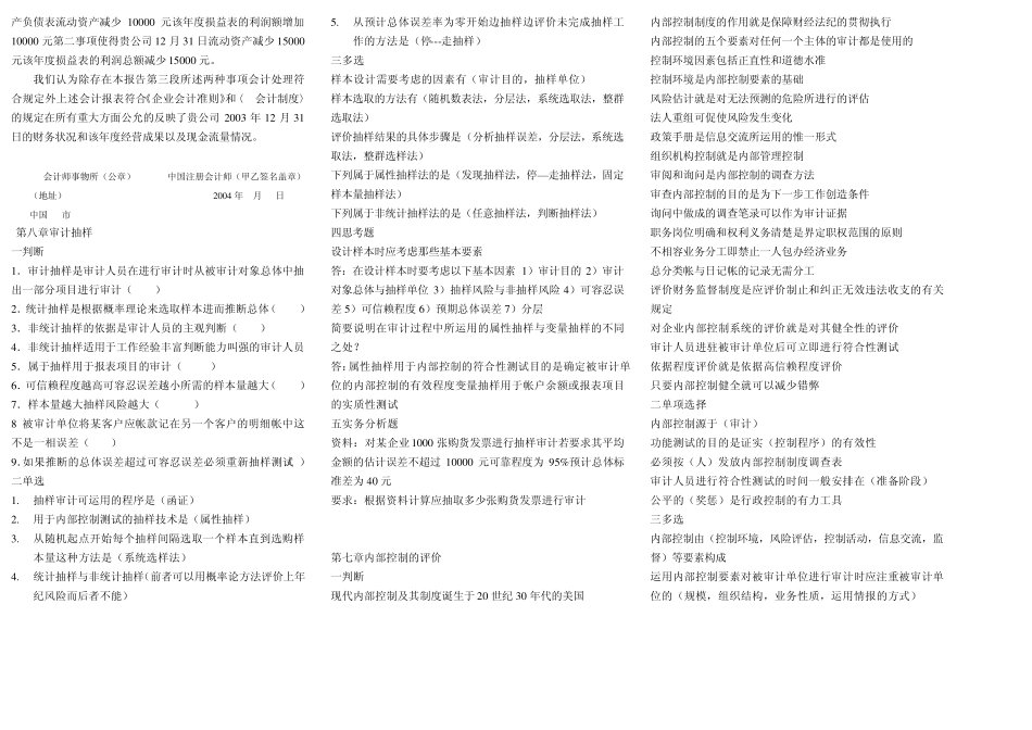 第九章(审计复习)_第2页