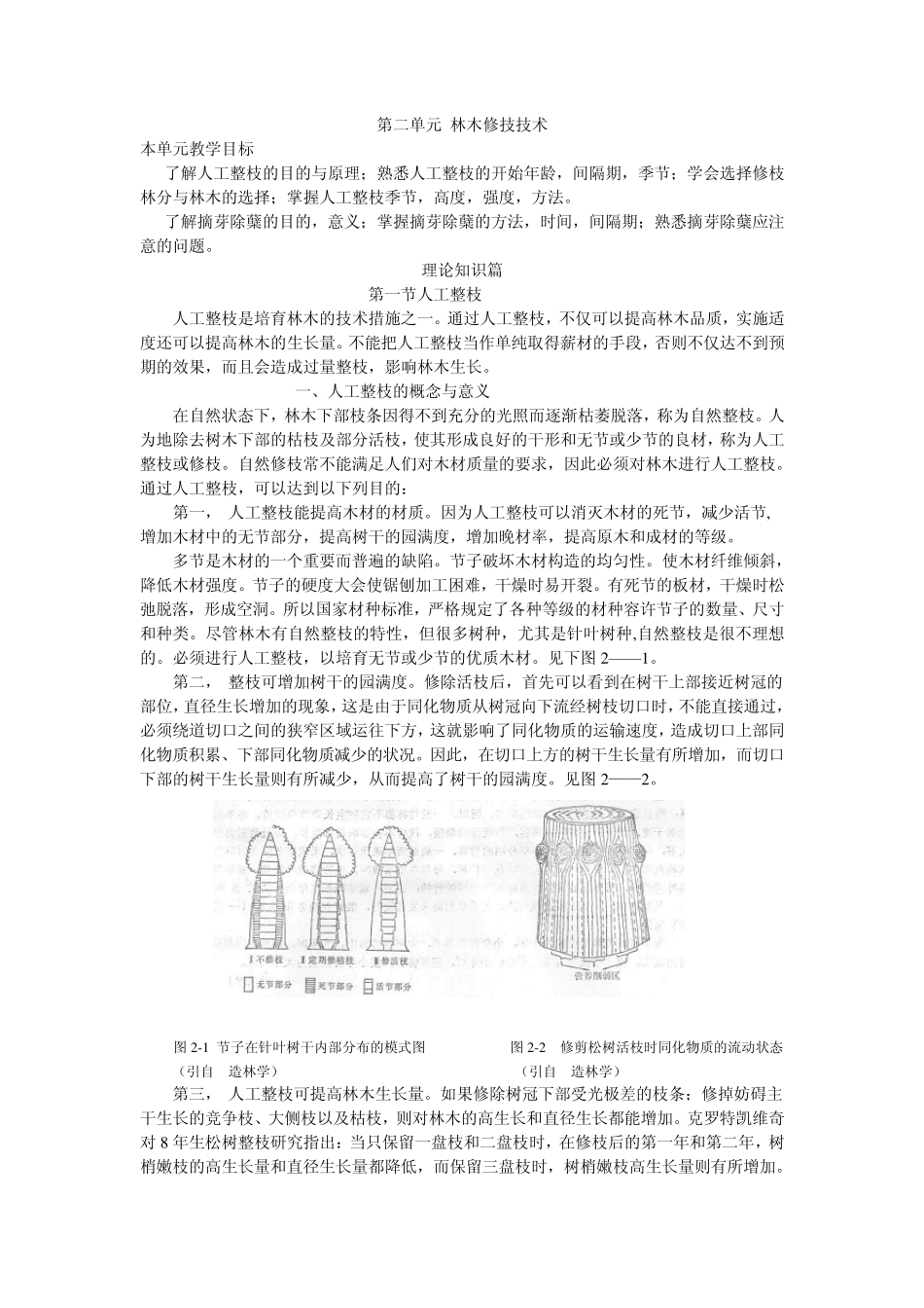 第二单元林木修枝技术_第1页