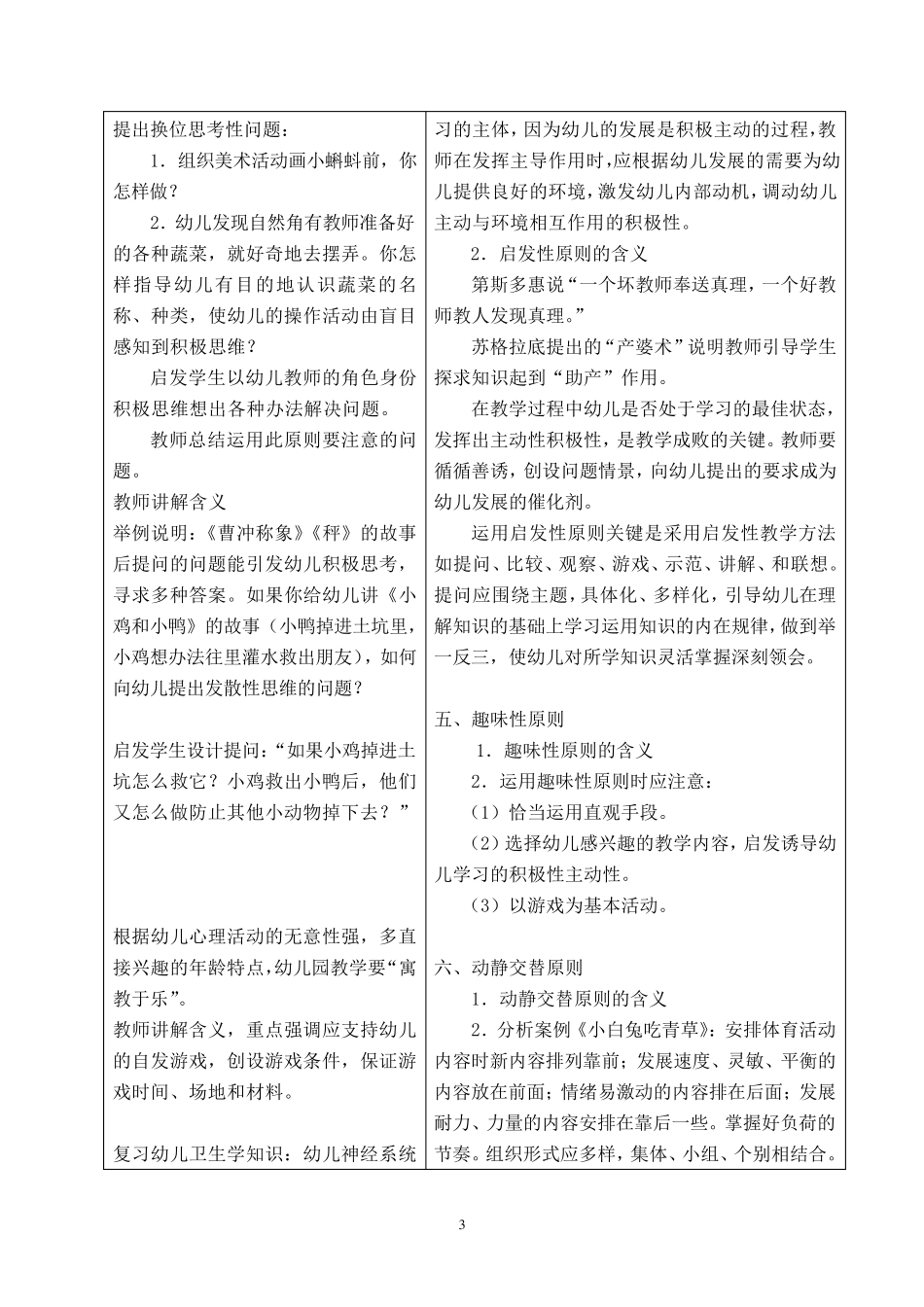 第二章幼儿园教育活动设计的基本要素教案_第3页