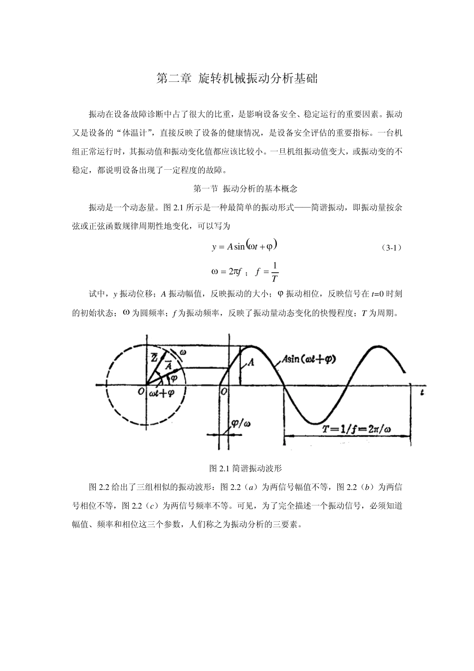 第二章旋转机械振动分析基础_第1页
