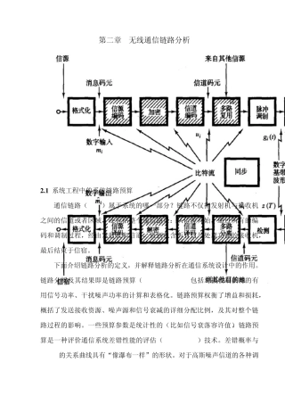 第二章无线通信链路分析