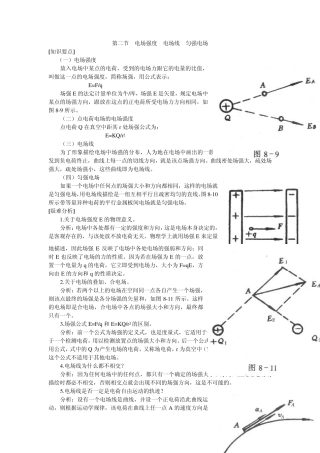 第二节电场强度电场线匀强电场