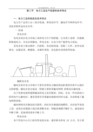 第二讲电力工业的特征