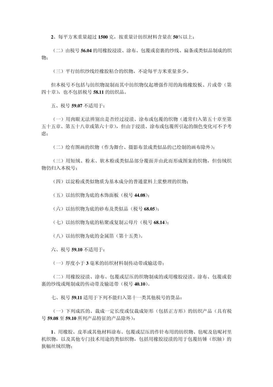 第五十九章浸渍、涂布、包覆或层压的纺织物;工业用纺织制品_第2页