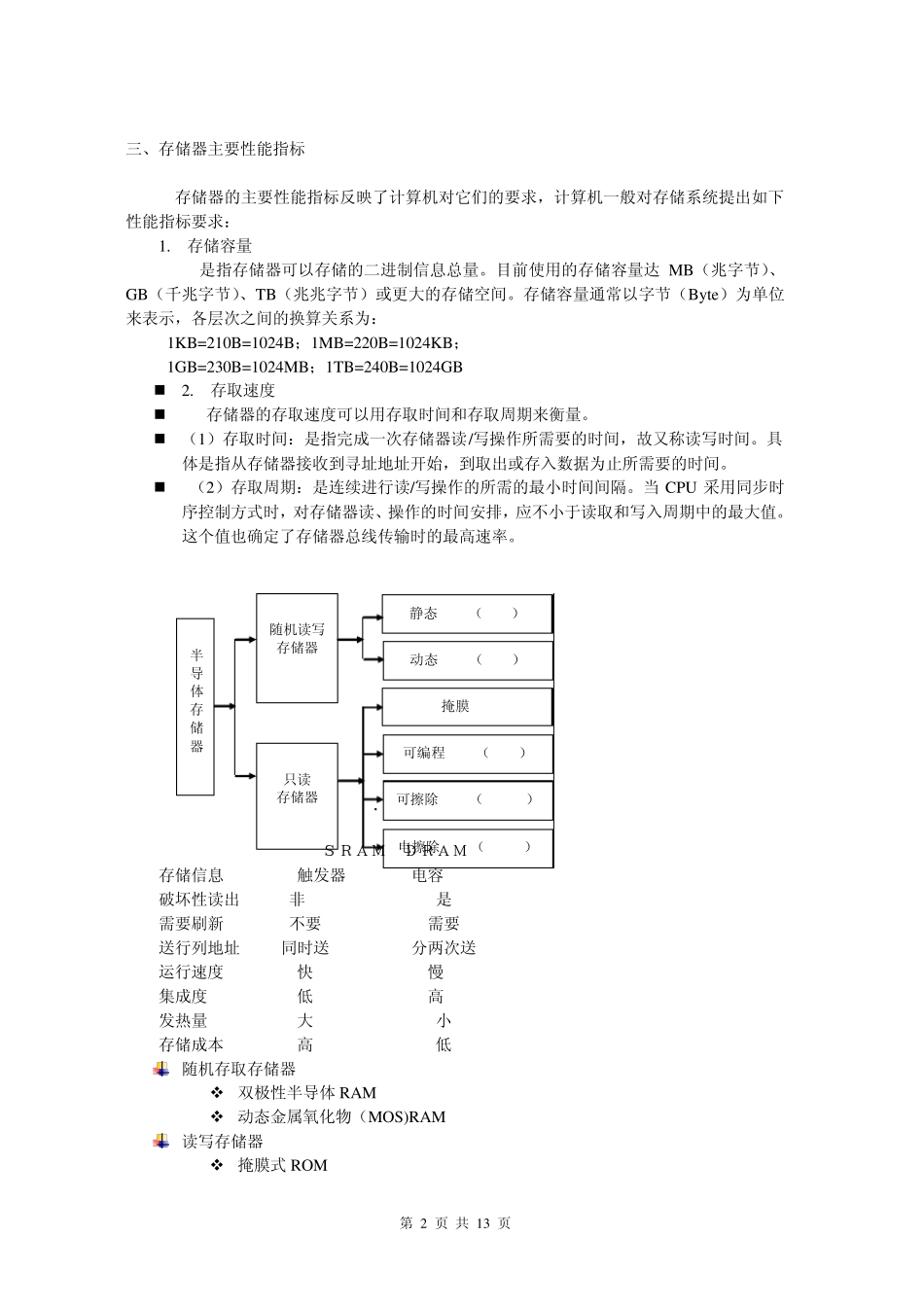 第五章存储系统及半导体存储器_第2页