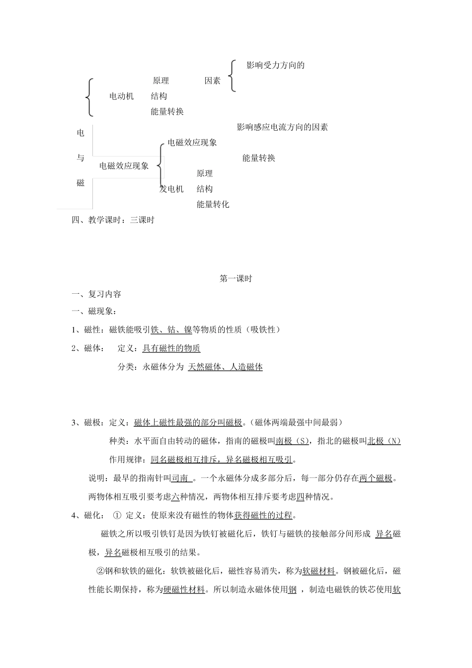 第八章电与磁复习教案(整理好的很详细)_第2页