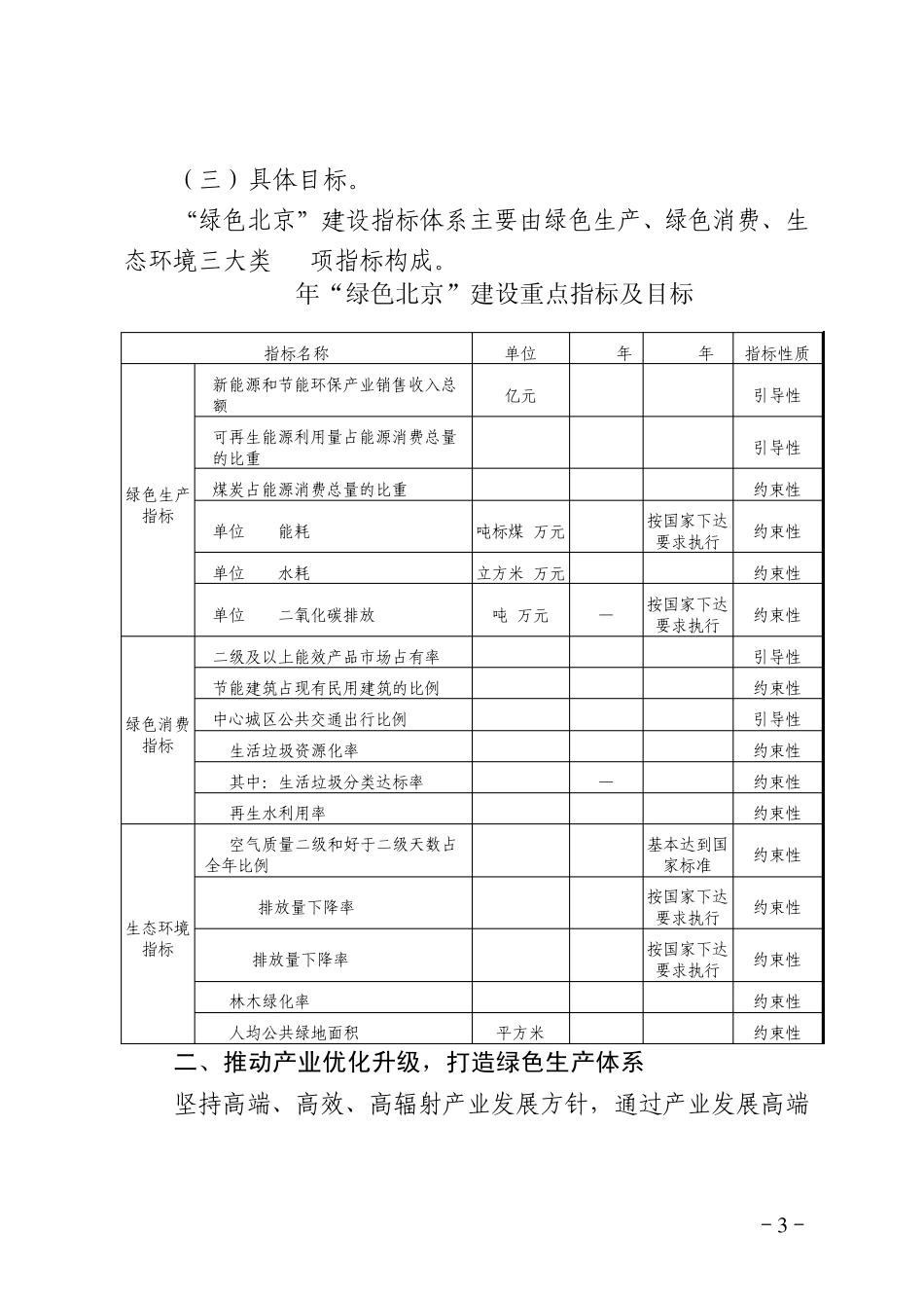 绿色北京行动计划(20102012年)_第3页