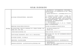 绿色施工示范工程申报检查准备资料分解