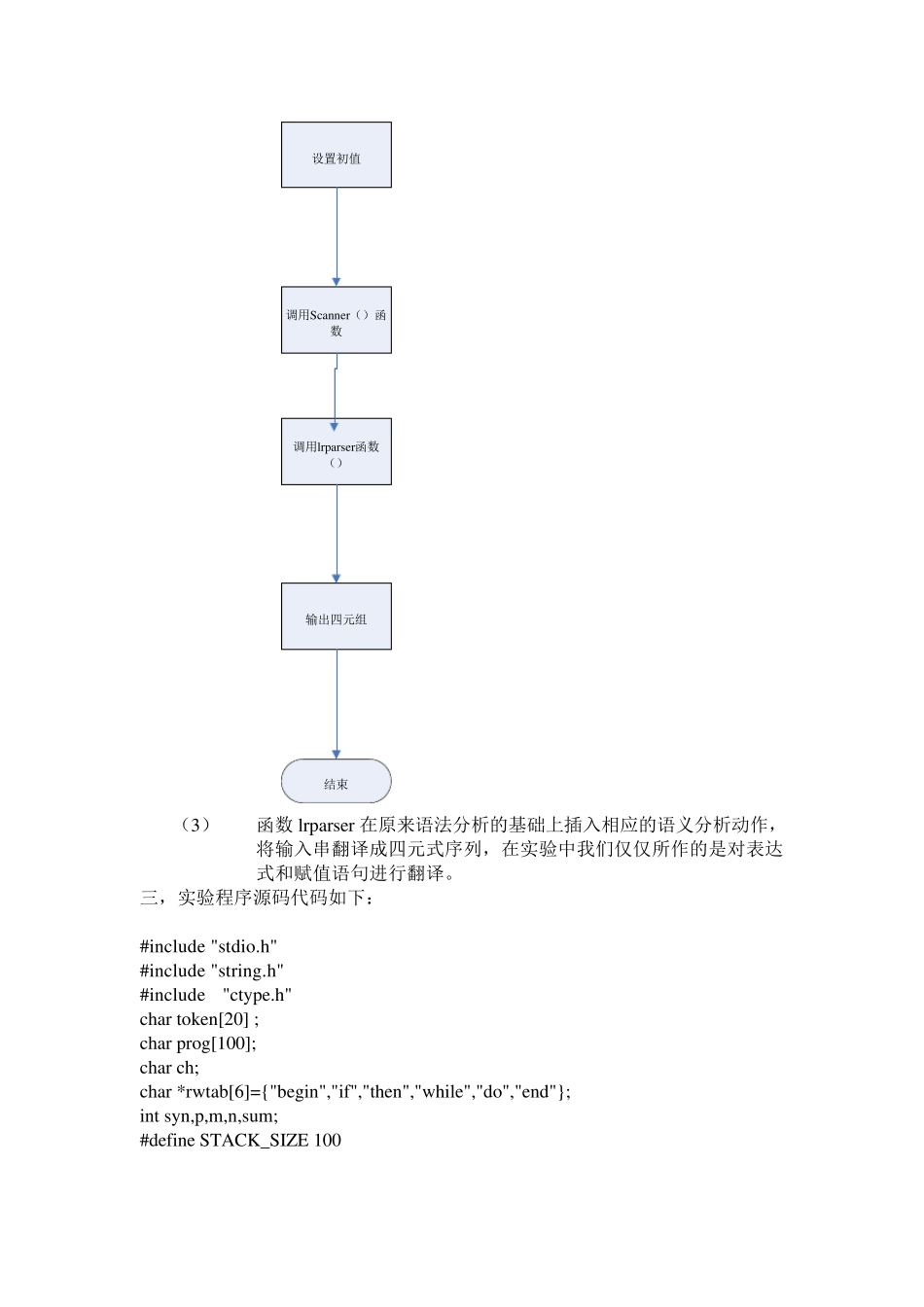 编译原理实验：语义分析实验_第2页