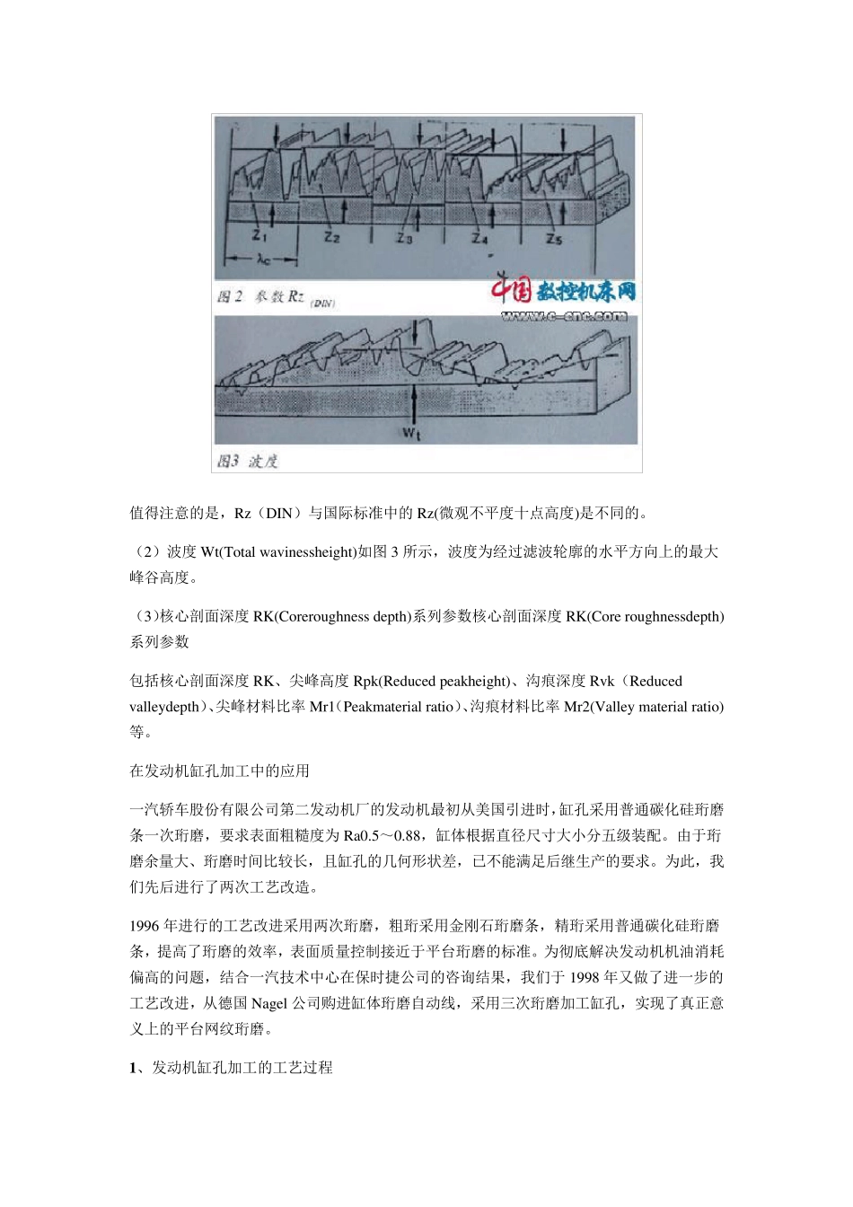 缸孔平台网纹珩磨的评定方法和工艺实践_第3页