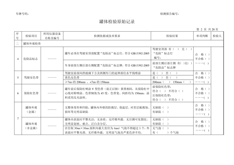 罐体检验基本情况记录_第2页
