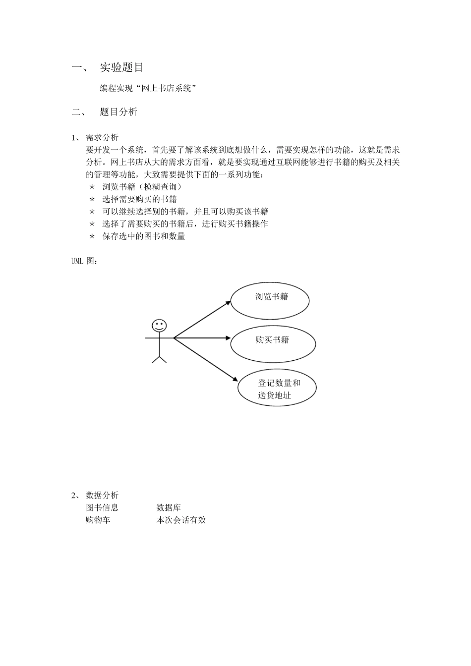 网上书店系统实验报告_第2页