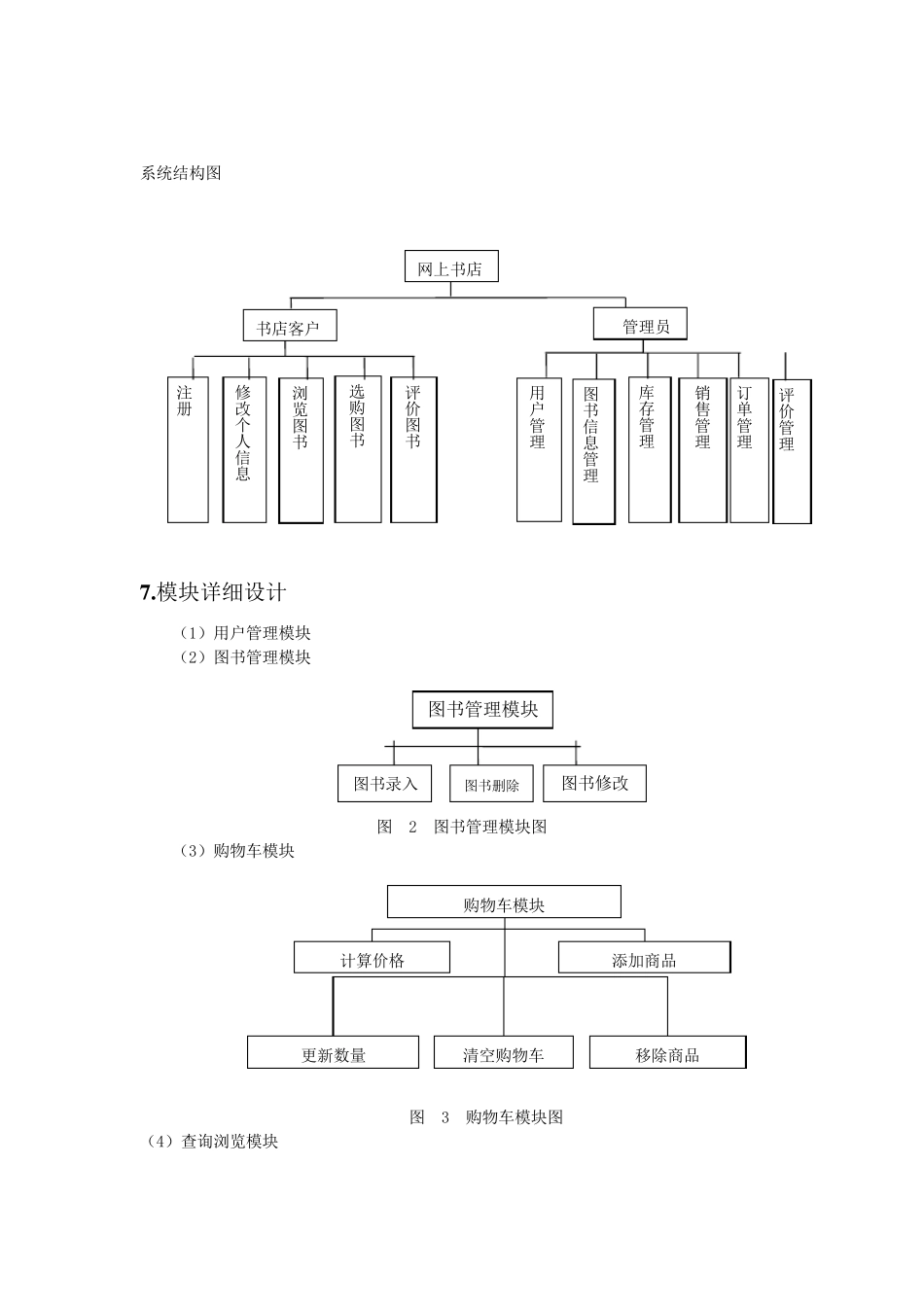 网上书店系统详细设计说明书_第3页
