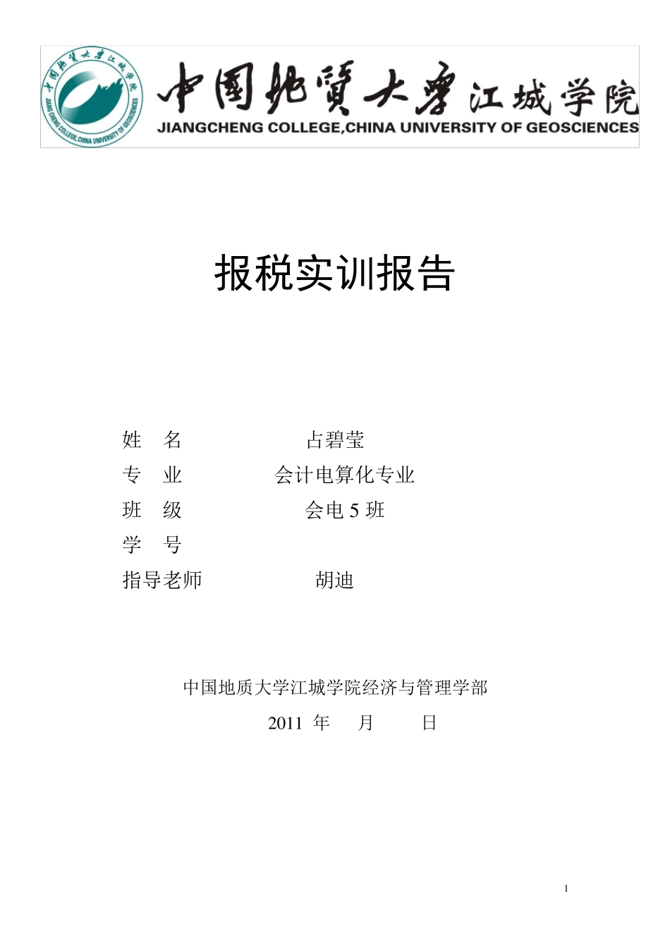 网上报税实训报告_第1页