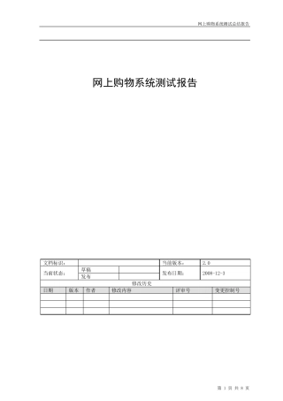 网上购物系统软件测试