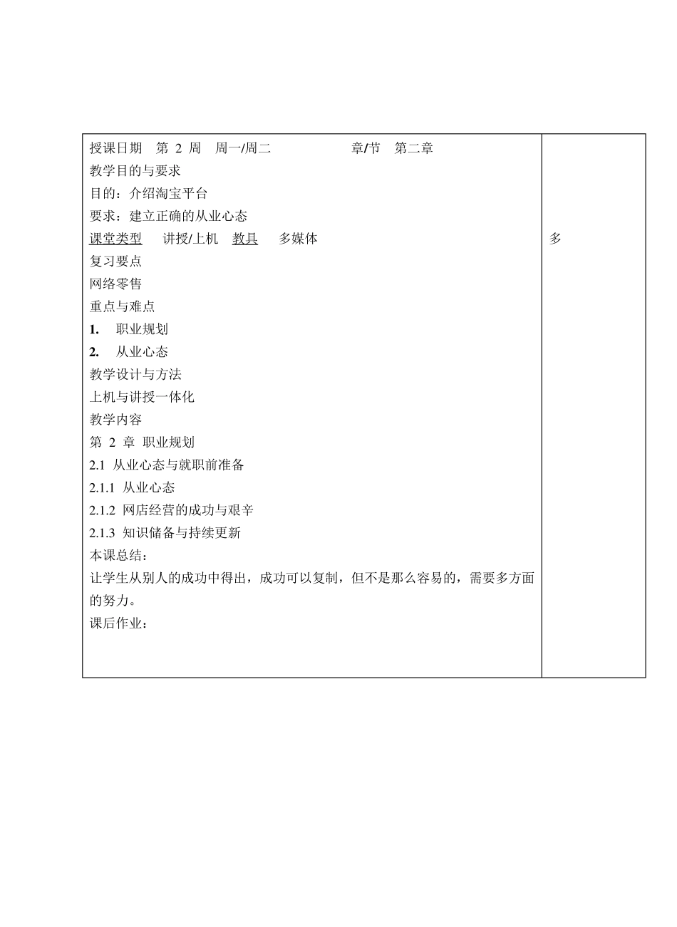 网店运营实务电子教案_第3页