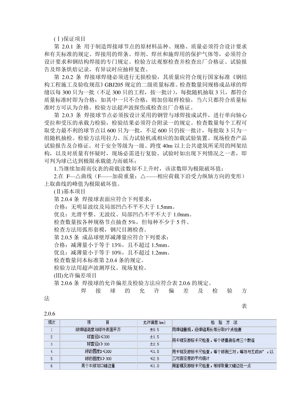 网架结构工程质量检验评定标准_第2页