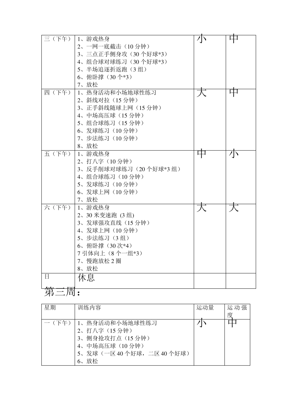 网球训练计划和体能训练计划_第3页