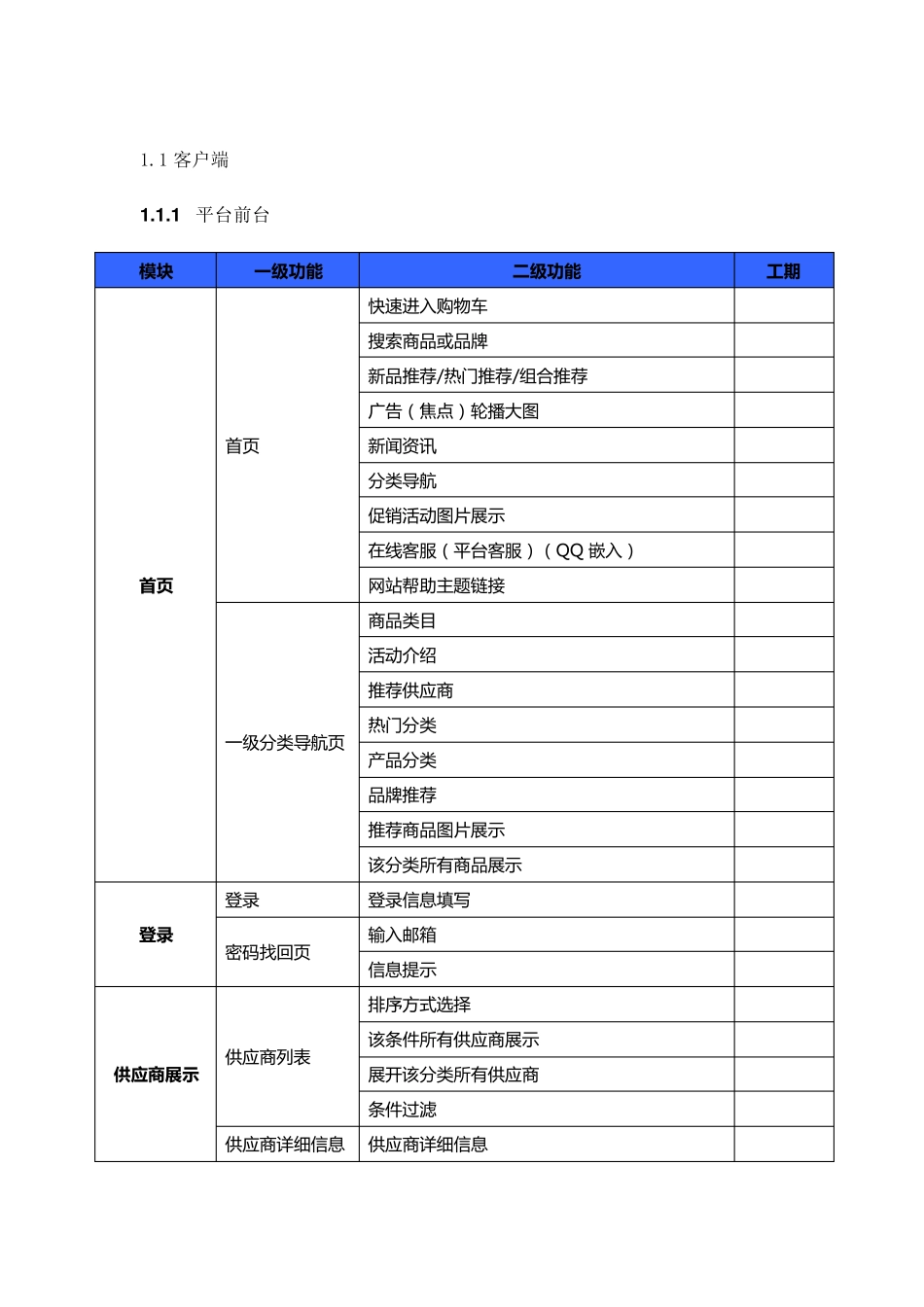 网站功能清单_第1页