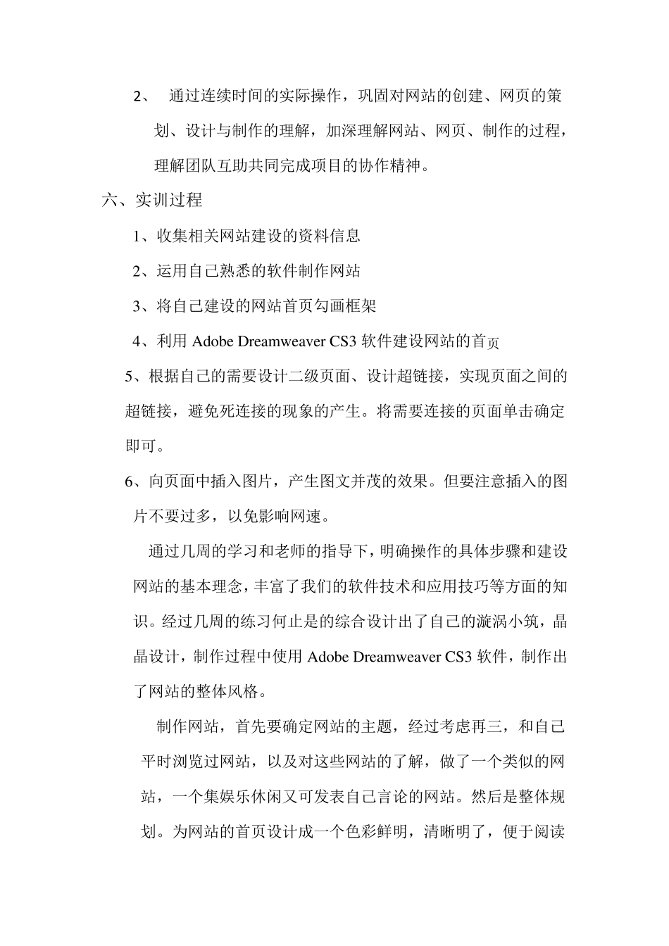网站建设实训报告_第3页