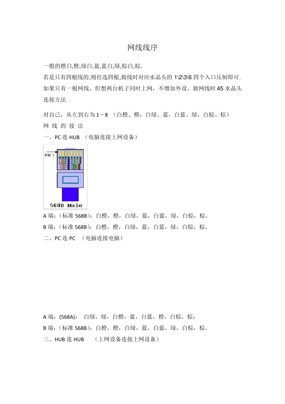 网线线序详解_第1页