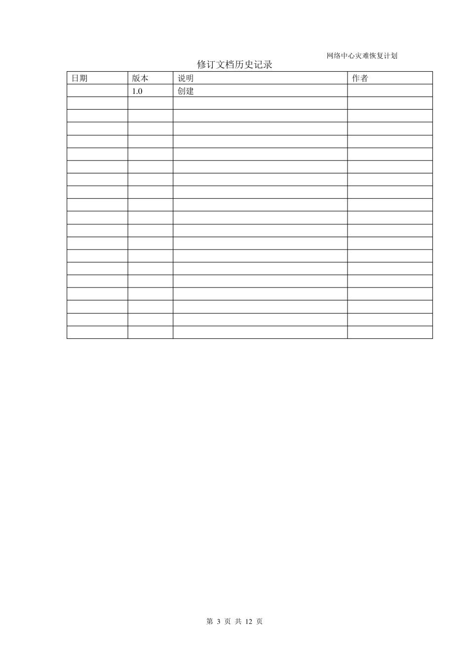 网络中心灾难恢复计划_第3页