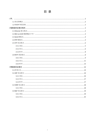 网络协议报文格式大集合