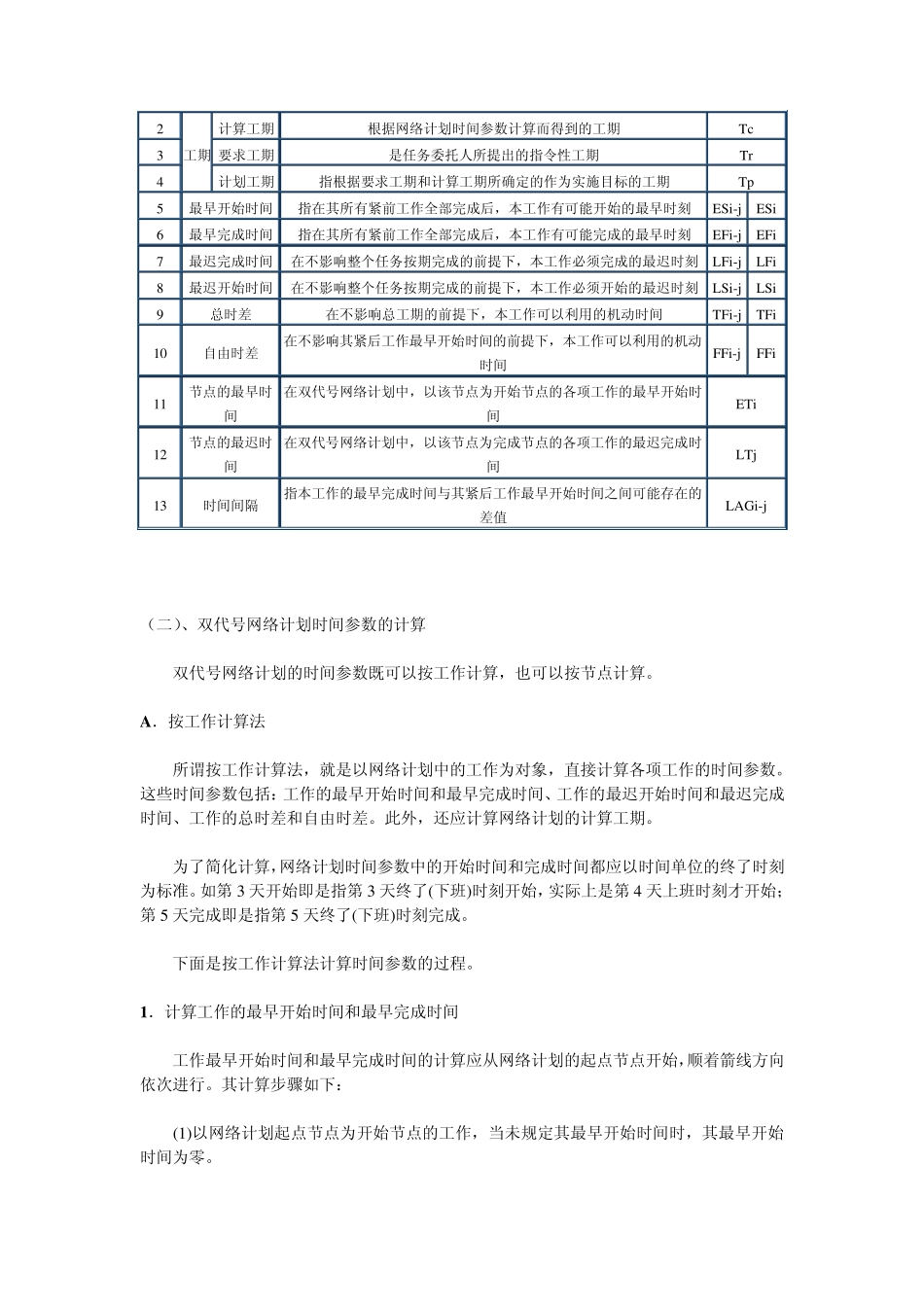网络图绘制及双代号网络计划时间参数的计算_第2页