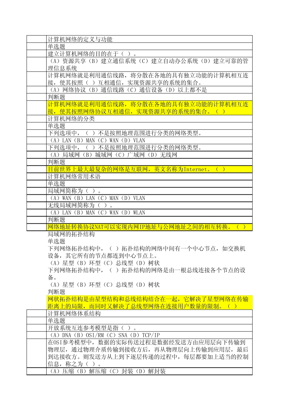 网络基础理论练习223_第1页