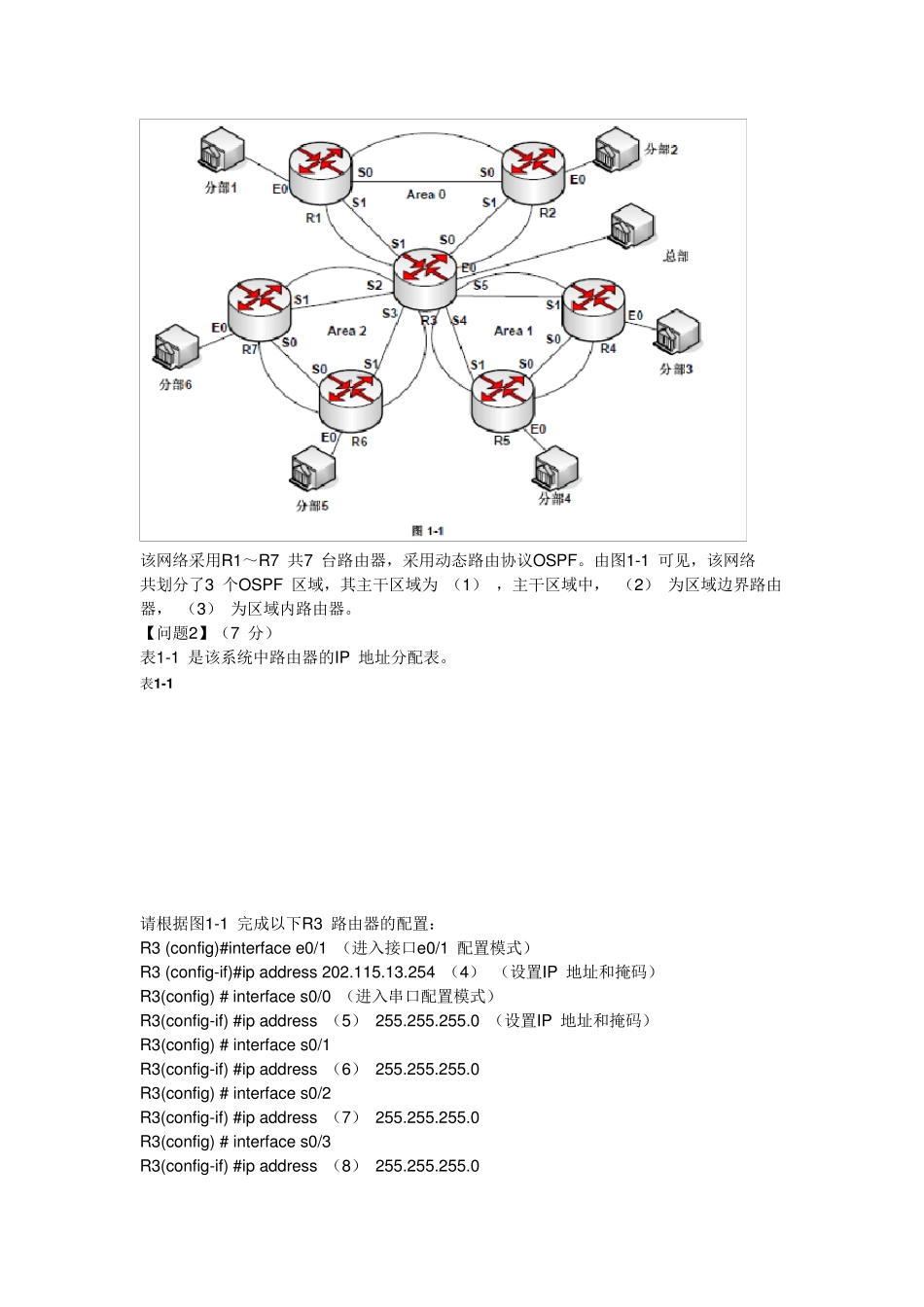 网络工程师数通考题节选2(实操考题)_第3页