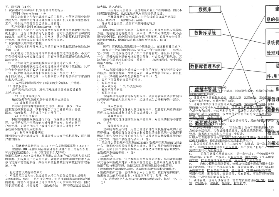 网络系统管理与维护考试样题_第2页