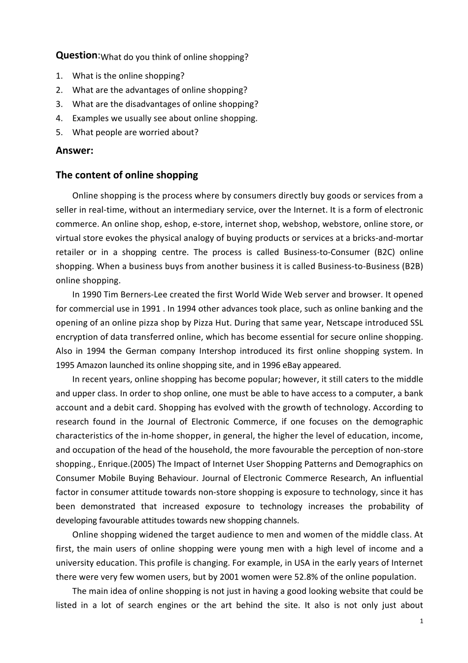 网络网上购物英语作文大全_第1页