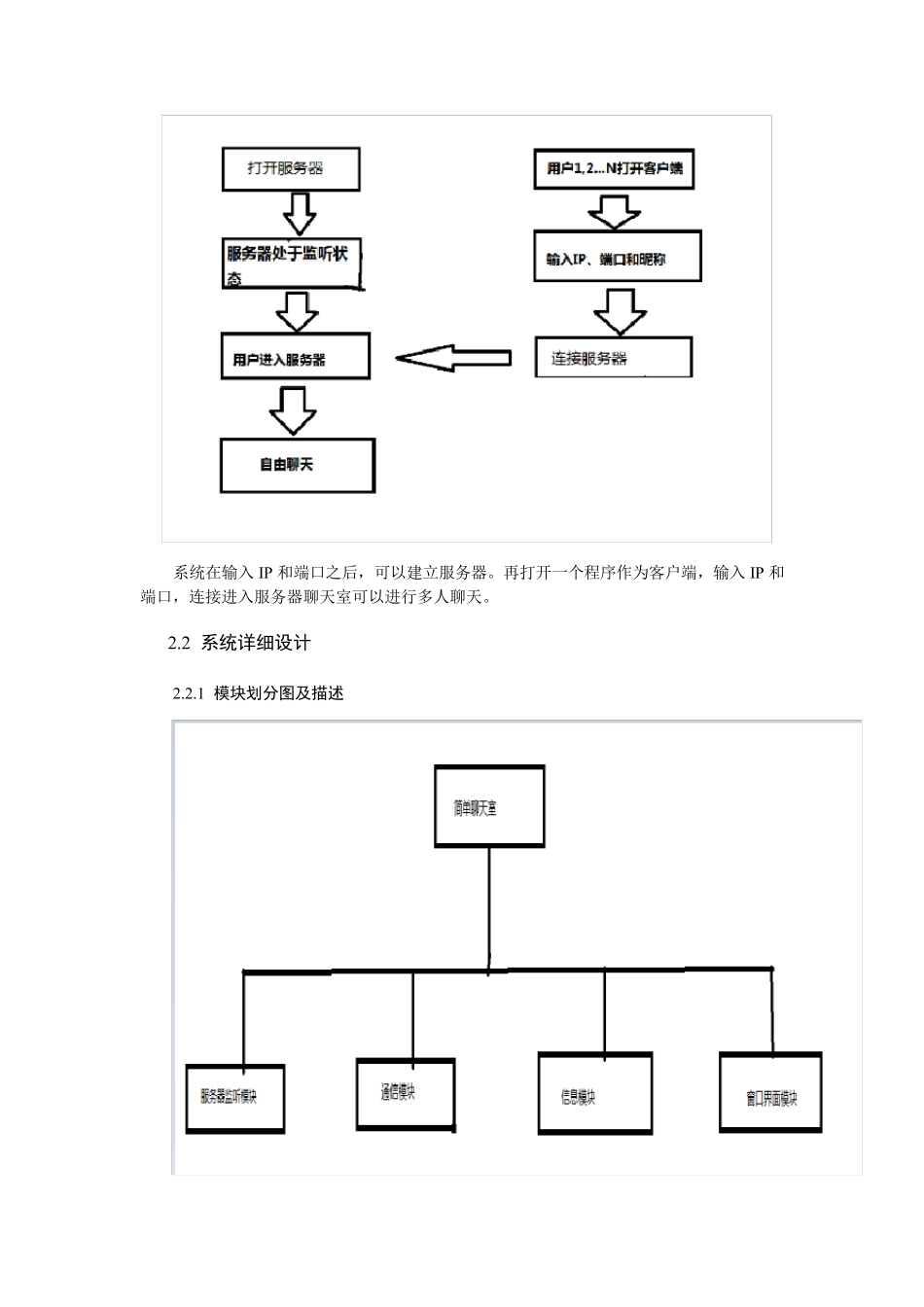 网络聊天程序的设计和实现报告_第3页